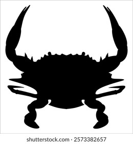 Black Animal Crab silhouette vector illustration