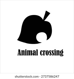 Black animal crossing symbol featuring cow silhouette isolated on white background. Road warning sign for livestock and rural traffic safety concept.