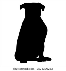 Black Animal Dog Silhouettes Vector illustration