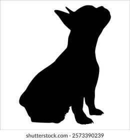 Black Animal Dog Silhouettes Vector illustration