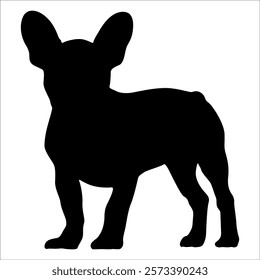 Black Animal Dog Silhouettes Vector illustration