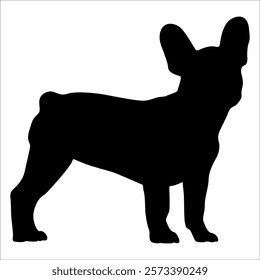 Black Animal Dog Silhouettes Vector illustration