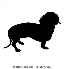 Black Animal Dog Silhouettes Vector illustration