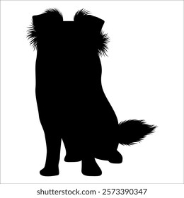 Black Animal Dog Silhouettes Vector illustration