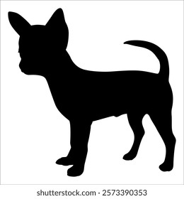 Black Animal Dog Silhouettes Vector illustration