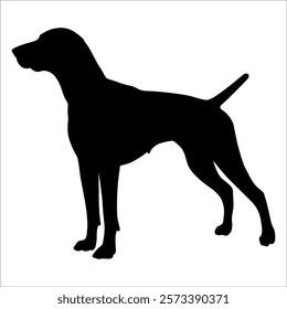 Black Animal Dog Silhouettes Vector illustration