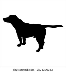 Black Animal Dog Silhouettes Vector illustration