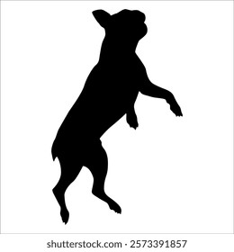 Black Animal Dog Silhouettes Vector illustration