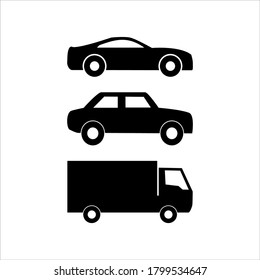 Black Animated Transportation Vector Image