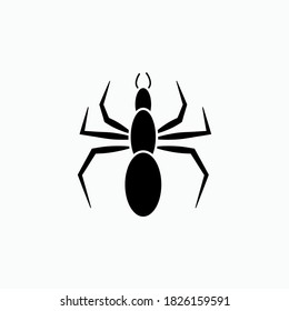 Black Ant Icon. Animal, Wildlife. Worker, Pest Symbol - Vector.