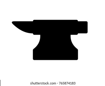 Black Anvil Tool for Forging Illustration Logo Silhouette