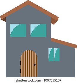 Black apartment front view.eps
This is a vector illustration.