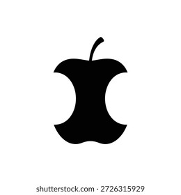 Logo manzana negra sobre