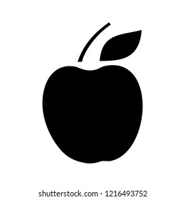 Black Apple Silhouette Stock Vector (Royalty Free) 1216493752 ...