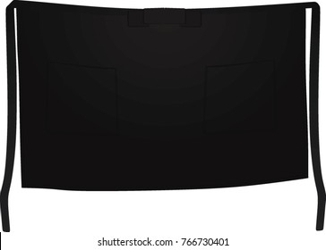 Black Apron. Vector Illustration