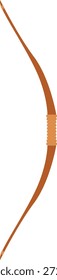 Ilustração do vetor de arco de arco de arco preto. Ícone de esportes minimalista com linhas limpas e uma estética plana isolada sobre fundo branco. Gráficos atléticos profissionais para a marca de tiro com arco, sinalização de equipamentos esportivos e corte de vinil.