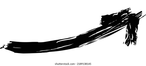 Black arrow brush element design vector