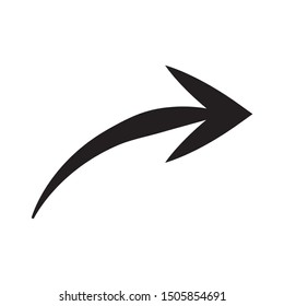black arrow as a button or directions information, dhare button.