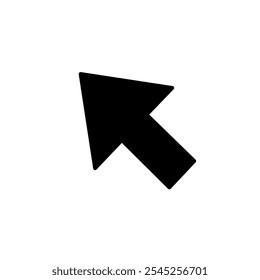 Black arrow cursor icon logo