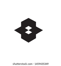 Black Arrow Diamond Logo Vector