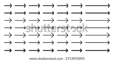 Black Arrow Direction Signs - Arrow icon vector illustration. A collection of various black vector arrow.
