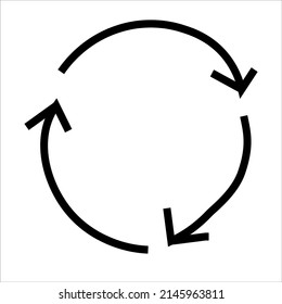 Black arrow doodle set. Vector line art business collection on white. Circle arrows.