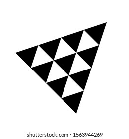 Black Arrow Head Triangle Icon Symbol