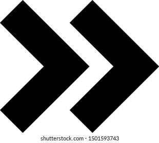 Black Arrow icon isolated on white background. Direction Arrowhead symbol. Navigation pointer sign.  Vector Illustration