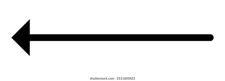 Black arrow icon isolated on white background. Horizontal dual long straight , right and left side arrow signs. Arrow indicated the direction symbol. design eps 10