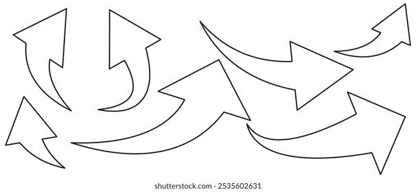 Black arrow icon isolated on white background.
