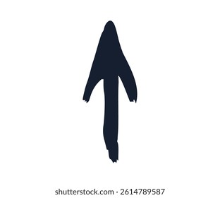 Black arrow icon. Arrow marker vector design and illustration. 
