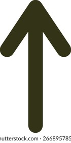 Icono de flecha hacia arriba, navegación, dirección, Cargar, progreso, crecimiento, puntero, Ilustración vectorial de mejora sobre fondo blanco