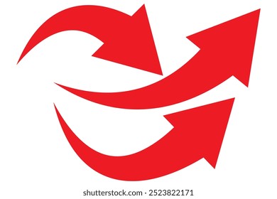 Icono de flecha negra sobre fondo transparente. Icono de flecha de estilo plano para su Sitio web, diseño, logotipo, App, interfaz de usuario., signo de flecha curva.