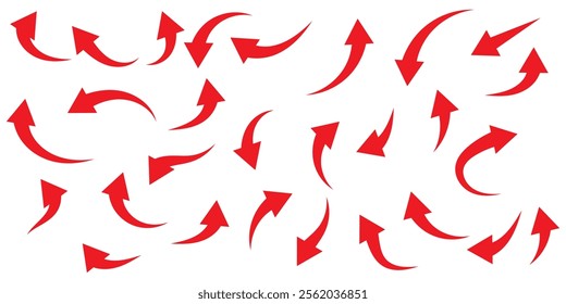 Black arrow icon on transparent background. Flat style arrow icon for your website, design, logo, app, UI., curved arrow sign.