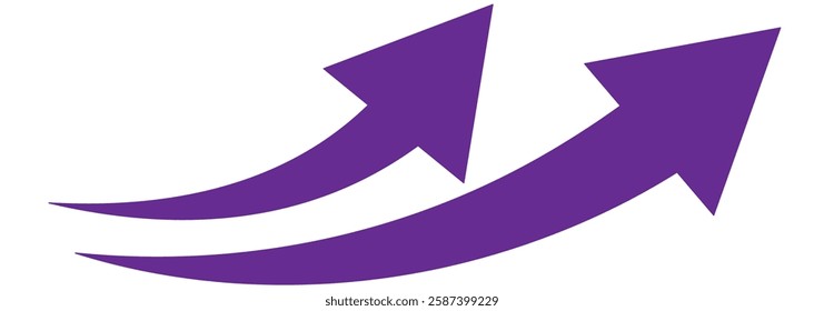 Black arrow icon on transparent background. Flat style arrow icon for your website, design, logo, app, UI., curved arrow sign.