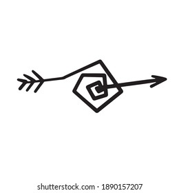 icono de flecha negra en un fondo blanco. Con corazones, puntos. Estilo plano. icono de flecha para tu diseño de sitio web, logotipo, aplicación, ui. la flecha apunta al símbolo de dirección. flecha curvada.
