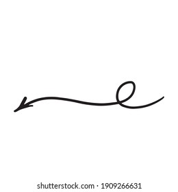 black arrow icon on a white background. With hearts, dots. Flat style. arrow icon for your website design, logo, app, ui. the arrow points to the direction symbol. curved arrow.