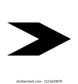 Icono de flecha negra sobre fondo blanco. estilo plano. icono de flecha para el diseño de su sitio web, logotipo, aplicación, interfaz de usuario. flecha indica el símbolo de dirección.