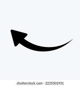 Black arrow icon on white background. Flat style. arrow icon for your website design, logo, app, UI. Arrow indicated the direction vector