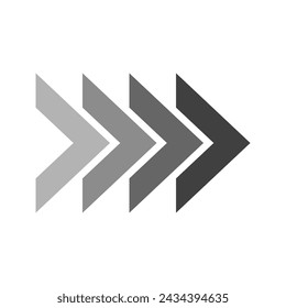black arrow icon on white background. flat style. arrow icon for your web site design, logo, app, UI. arrow indicated the direction symbol. curved arrow sign.