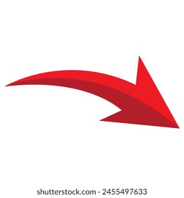 black arrow icon on white background. flat style. arrow icon for your web site design, logo, app, UI. arrow indicated the direction symbol. curved arrow sign.