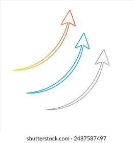 black arrow icon on white background. flat style. arrow icon for your web site design, logo, app, UI. arrow indicated the direction symbol. curved arrow sign.