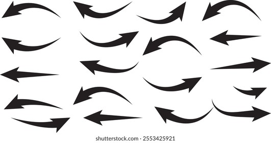 Black arrow icon on white background. flat style. arrow icon set. Arrow up icons. Vector illustration.