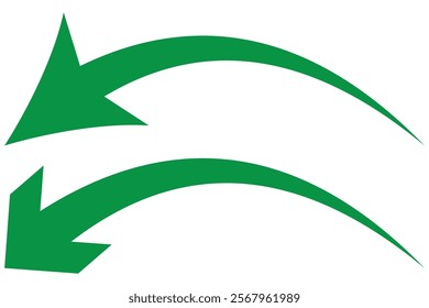 black arrow icon on white background. flat style. arrow icon for your web site design, logo, app, UI. arrow indicated the direction symbol. curved arrow sign.