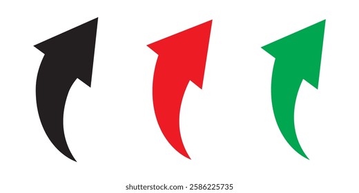 black arrow icon on white background. flat style. arrow icon for your web site design, logo, app, UI. arrow indicated the direction symbol. curved arrow sign.
