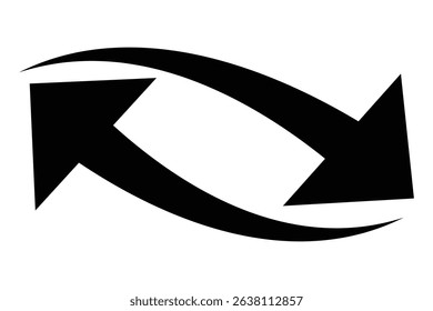 
 black arrow icon on white background. flat style. 
