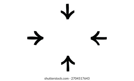 black arrow icon on white background. flat style. arrow icon, curved arrow sign. Vector Directional Arrow Illustration, Modern Graphic Pointer Icon, UI,UX Design Element, Simple Navigation Symbol