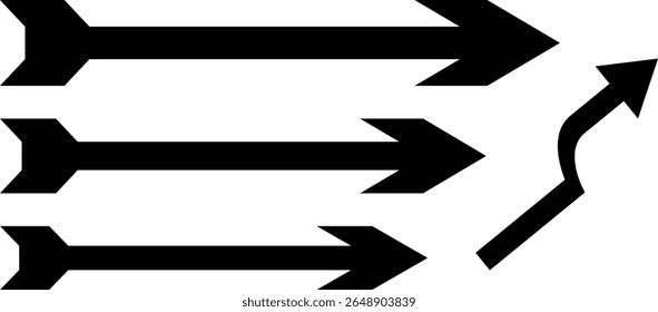 Black arrow icon pack white backgaund	
