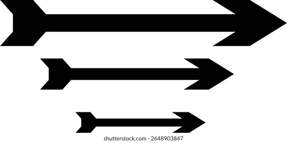 Fondo blanco del paquete del icono de la flecha negra	
