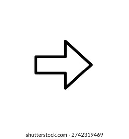 A black arrow icon pointing to the right direction